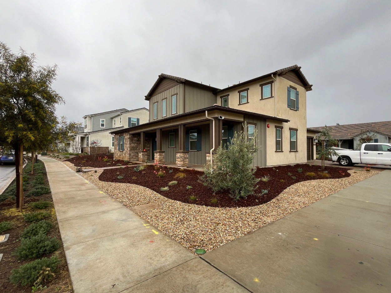 Modular block wall and paver patio in Poway
