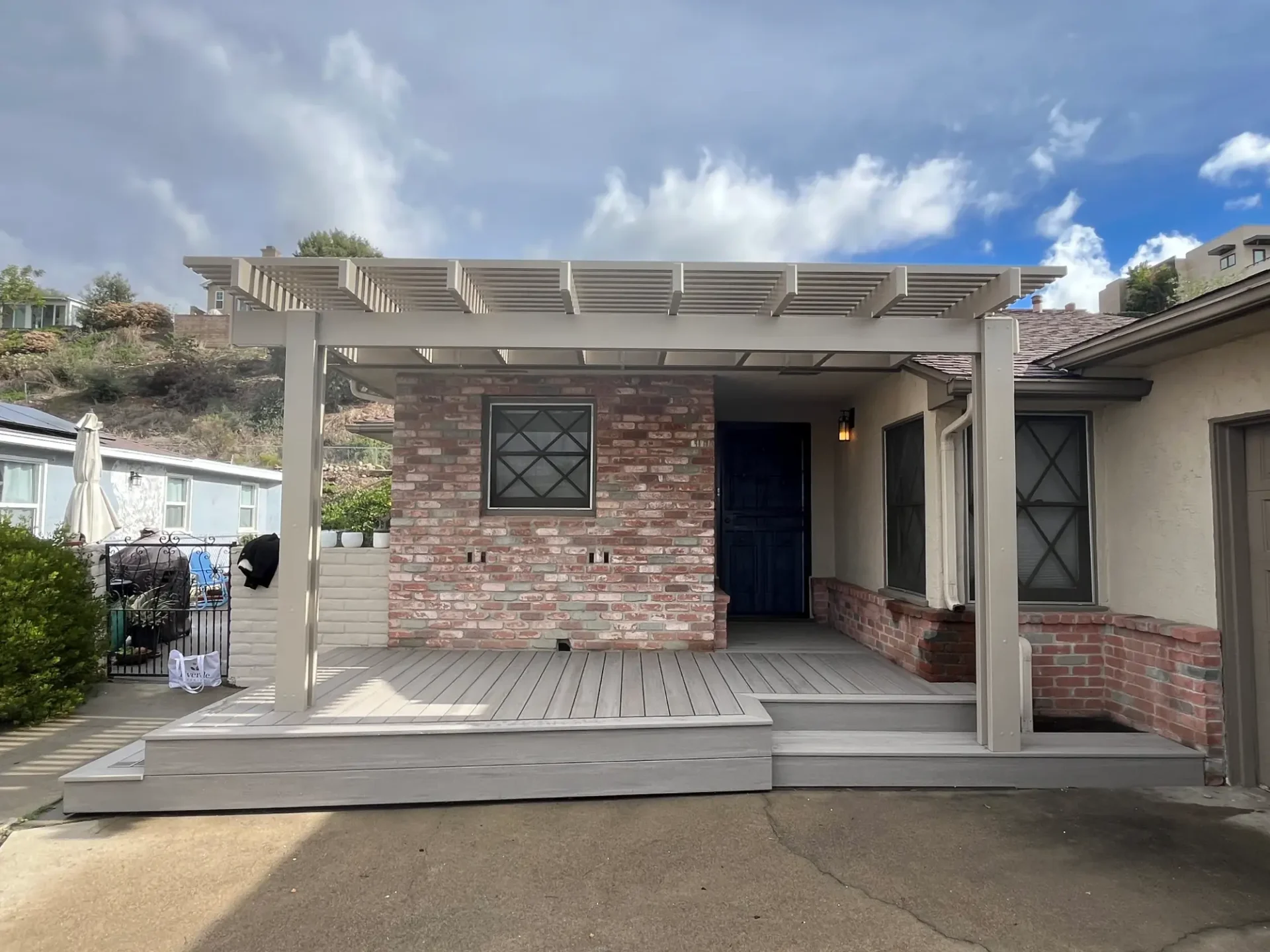 What We Built in Allied Gardens: A Custom Pergola and Composite Deck in Two Weeks